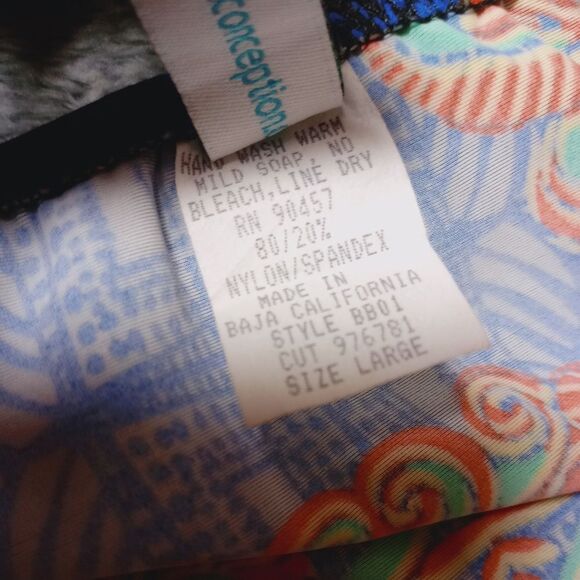NWT POINT CONCEPTION Ethnic PRINT  BIKINI BOTTOM SIZE LARGE - Picture 8 of 8